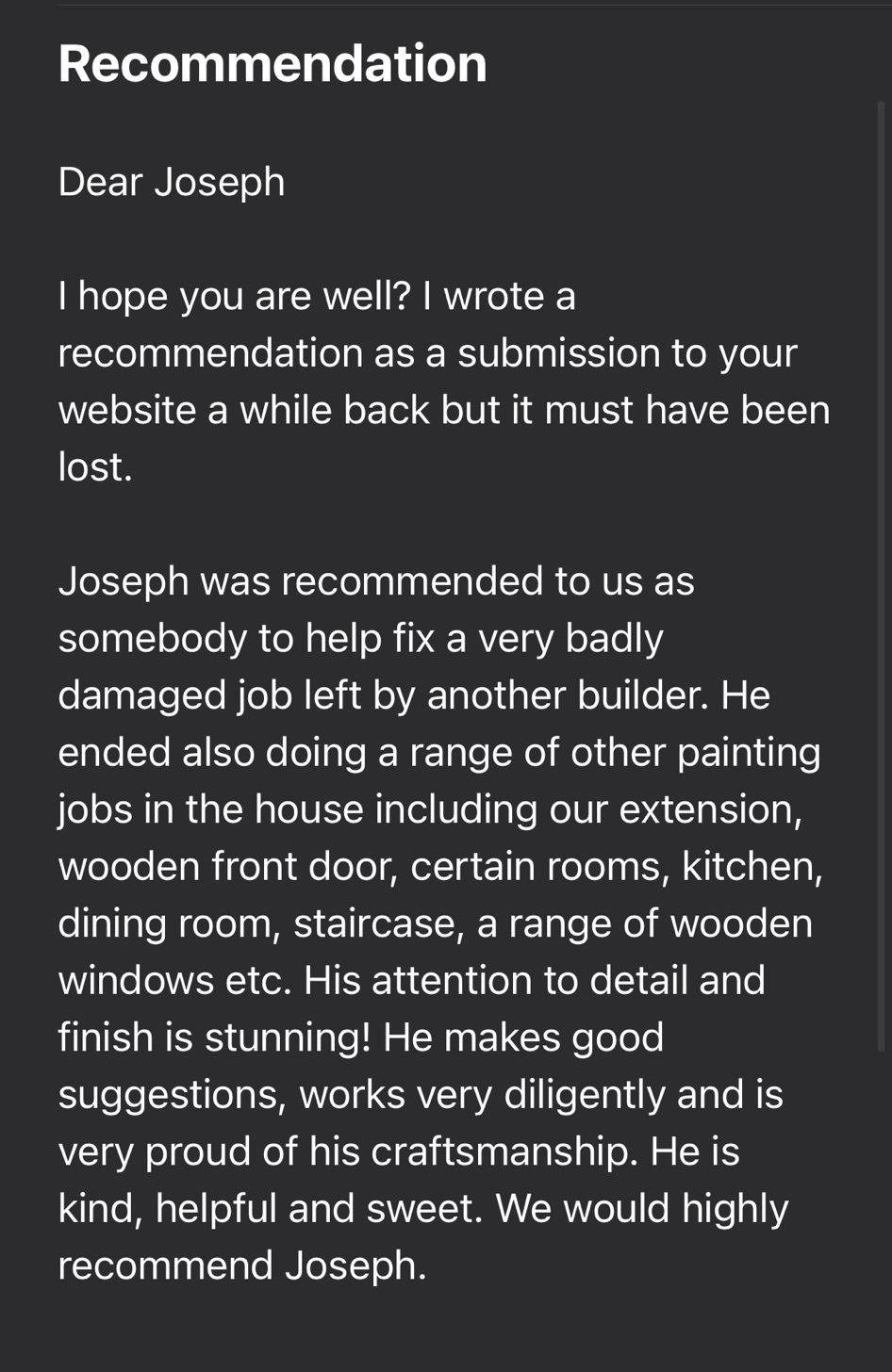 recommendation interior painting london